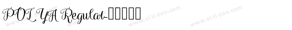POLYA Regular字体转换